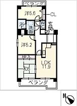 ルネッサンス長浦　301号室  ｜ 愛知県知多市長浦3丁目（賃貸マンション3LDK・3階・70.64㎡） その2