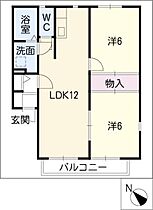 ガーデンハイツ3番館  ｜ 愛知県常滑市字斧口（賃貸アパート2LDK・2階・52.17㎡） その2