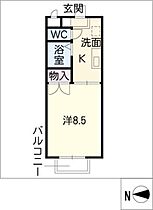 アネモスつつじが丘  ｜ 愛知県知多市つつじが丘2丁目（賃貸アパート1K・1階・26.19㎡） その2