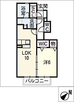 シルキード憩II 105 ｜ 愛知県知多市新知字下森32（賃貸アパート1LDK・1階・43.02㎡） その2