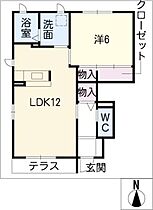 ウエストアベニュＢ棟  ｜ 愛知県知多郡武豊町字中狭（賃貸アパート1LDK・1階・46.50㎡） その2