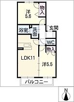 ハイムフローラルII  ｜ 愛知県半田市花園町4丁目（賃貸アパート2LDK・1階・52.20㎡） その2