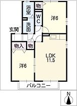 シェモア白山  ｜ 愛知県半田市白山町4丁目（賃貸アパート2LDK・2階・53.00㎡） その2