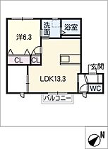 ドミール衣浦　Ｃ棟  ｜ 愛知県半田市瑞穂町8丁目（賃貸アパート1LDK・1階・53.78㎡） その2