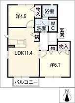 フォーレス雁宿  ｜ 愛知県半田市雁宿町3丁目（賃貸アパート2LDK・1階・50.00㎡） その2