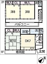 南寺町貸家  ｜ 三重県桑名市南寺町（賃貸一戸建3DK・2階・89.15㎡） その2