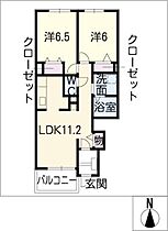 ジェルメ86III  ｜ 三重県いなべ市員弁町笠田新田（賃貸アパート2LDK・1階・55.17㎡） その2