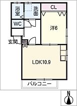 トリイハウス  ｜ 三重県桑名市大字福島（賃貸アパート1LDK・2階・46.72㎡） その2