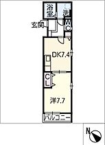 ノアール白須賀  ｜ 三重県四日市市白須賀1丁目（賃貸アパート1DK・3階・38.50㎡） その2