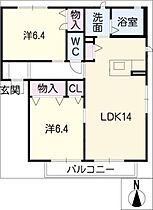 ベルウェル下之宮Ａ棟  ｜ 三重県四日市市下之宮町（賃貸マンション2LDK・1階・62.12㎡） その2