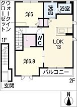 Ａｍｏｕｒ・Ｔ  ｜ 三重県四日市市日永西2丁目（賃貸アパート2LDK・2階・65.66㎡） その2