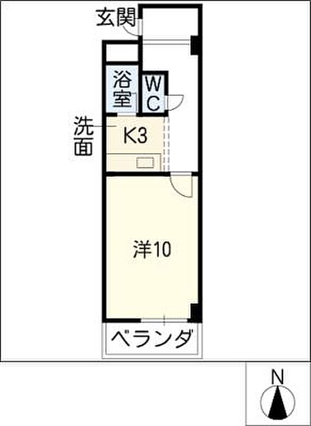 コート西浦 ｜三重県四日市市西浦1丁目(賃貸マンション1K・3階・31.94㎡)の写真 その2