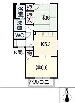 ソフィア　参番館  ｜ 三重県四日市市日永西4丁目（賃貸アパート2K・2階・46.70㎡） その2