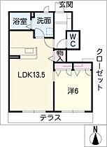 グランファミーユ  ｜ 三重県四日市市大字泊村（賃貸アパート1LDK・1階・46.71㎡） その2