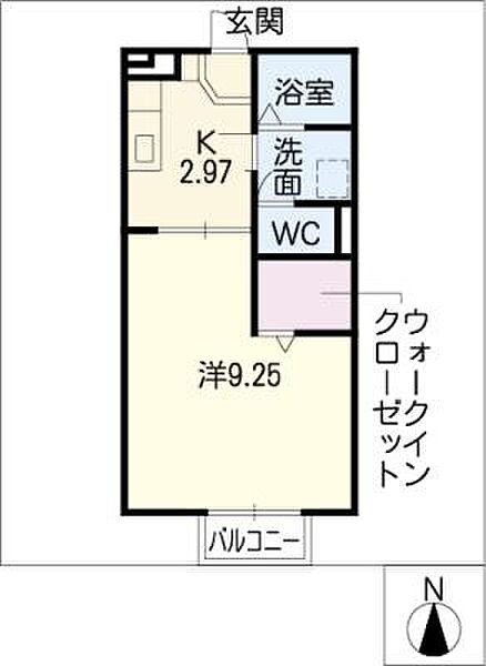 Ｈｅｉｍ　Ｈｉｒｏ　Ｂ棟 ｜三重県鈴鹿市末広南1丁目(賃貸アパート1K・1階・33.78㎡)の写真 その2