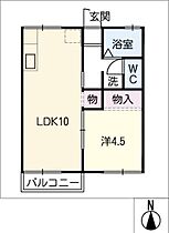 コーポこだまＣ  ｜ 三重県鈴鹿市三日市町（賃貸アパート1LDK・1階・36.30㎡） その2