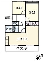 サクシード西条  ｜ 三重県鈴鹿市西条1丁目（賃貸マンション2LDK・4階・55.27㎡） その2