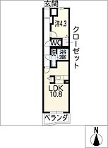 ａｓ　ｏｎｅII  ｜ 三重県鈴鹿市道伯4丁目（賃貸マンション1LDK・1階・40.00㎡） その2