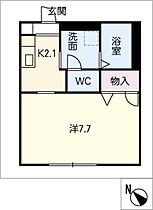 フィールドグリーン  ｜ 三重県鈴鹿市野町中2丁目（賃貸アパート1K・1階・25.02㎡） その2