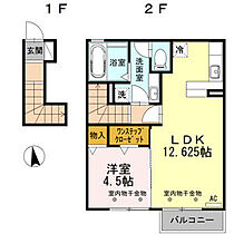 アルページュ 202 ｜ 三重県鈴鹿市西条7丁目66番（賃貸アパート1LDK・2階・45.52㎡） その2