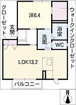 ＭＡＳＴ　ＴＯＷＮ神戸50Ｎ棟  ｜ 三重県鈴鹿市神戸9丁目（賃貸アパート1LDK・1階・46.75㎡） その2