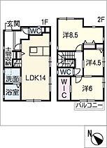 Ｌｕｃｃａ　Ｂ棟  ｜ 三重県鈴鹿市南江島町（賃貸一戸建3LDK・2階・83.63㎡） その2