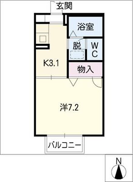 ファミールファイブ ｜三重県津市上浜町5丁目(賃貸アパート1K・2階・24.71㎡)の写真 その2