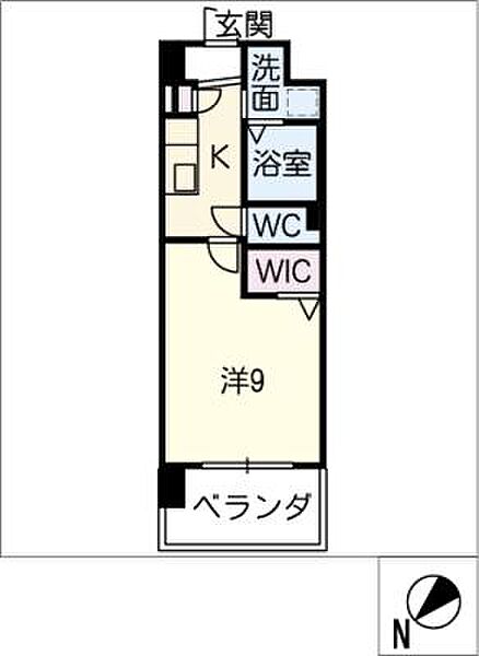 Ｋ　Ｓｍａｒｔ　ＨＩＳＡＩ ｜三重県津市久居新町(賃貸マンション1K・8階・30.60㎡)の写真 その2