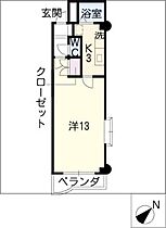 ステューディオ・細野  ｜ 三重県津市栗真中山町（賃貸マンション1K・6階・34.80㎡） その2