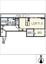 ディーシャンブル南丸之内　Ｄ棟  ｜ 三重県津市南丸之内（賃貸アパート1LDK・3階・43.36㎡） その2