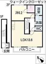 グランシャリオIII  ｜ 三重県松阪市小黒田町（賃貸アパート1LDK・2階・51.40㎡） その2