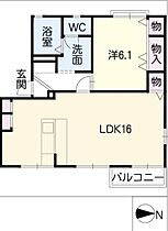 ハミングバード  ｜ 三重県松阪市小黒田町（賃貸アパート1LDK・1階・50.60㎡） その2