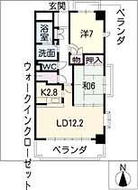 サンガーデンあかつき  ｜ 愛知県名古屋市中村区森末町1丁目（賃貸マンション2LDK・4階・67.20㎡） その2