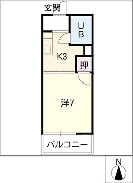 タウニー丸山 ｜愛知県名古屋市千種区日進通3丁目(賃貸アパート1K・2階・18.01㎡)の写真 その2