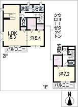 Ｊ－ハウス  ｜ 愛知県名古屋市中村区太閤5丁目（賃貸アパート2LDK・2階・77.14㎡） その2