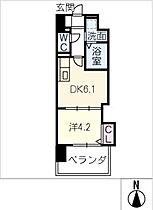 エルミナグラン  ｜ 愛知県名古屋市西区菊井1丁目（賃貸マンション1DK・5階・27.08㎡） その2