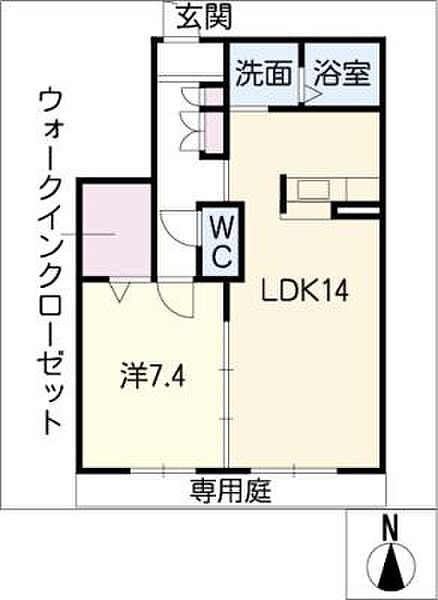 ＩＤＥＡＬＥ　ＭＡＴＳＵＩ ｜愛知県名古屋市西区浮野町(賃貸アパート1LDK・1階・52.21㎡)の写真 その2