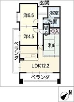 ＹＧＭマンション上小田井  ｜ 愛知県名古屋市西区貴生町（賃貸マンション3LDK・3階・63.46㎡） その2