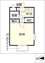 ベルメゾンＢ棟  ｜ 愛知県清須市西枇杷島町南二ツ杁（賃貸マンション1K・1階・31.68㎡） その2