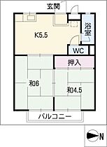 コーポ高羽  ｜ 愛知県名古屋市中川区大当郎3丁目（賃貸アパート2K・2階・35.00㎡） その2