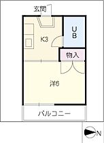 パーク荒子  ｜ 愛知県名古屋市中川区荒子2丁目（賃貸アパート1K・2階・18.22㎡） その2