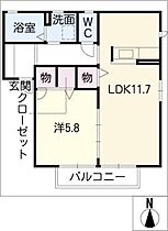 シャーメゾン柳田  ｜ 愛知県名古屋市中川区柳田町1丁目（賃貸アパート1LDK・2階・43.75㎡） その2