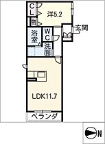 ラグジュアリープレイス高畑  ｜ 愛知県名古屋市中川区荒中町（賃貸マンション1LDK・3階・42.50㎡） その2