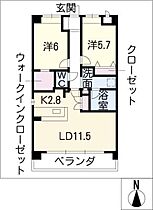 ＫＭＲさくら  ｜ 愛知県名古屋市港区八百島1丁目（賃貸マンション2LDK・3階・60.50㎡） その2