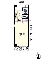 ＨＡＲＡＸ築地  ｜ 愛知県名古屋市港区港陽3丁目（賃貸マンション1K・7階・25.08㎡） その2