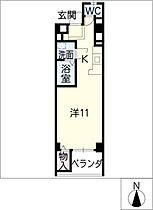 Ｋ　ＣＯＵＲＴ  ｜ 愛知県名古屋市中川区西日置1丁目（賃貸マンション1R・1階・30.17㎡） その2