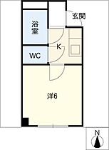 ヴィルヌーブ荒江  ｜ 愛知県名古屋市中川区荒江町（賃貸マンション1K・1階・19.22㎡） その2