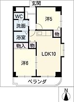 ピアリッツ日置壱番館  ｜ 愛知県名古屋市中川区西日置2丁目（賃貸マンション2LDK・1階・53.10㎡） その2