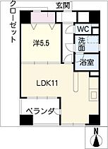 オーヴェスト日比野  ｜ 愛知県名古屋市熱田区比々野町（賃貸マンション1LDK・5階・44.93㎡） その2