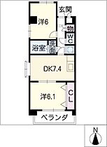 シュクル  ｜ 愛知県名古屋市南区西又兵ヱ町3丁目（賃貸マンション2DK・3階・44.28㎡） その2